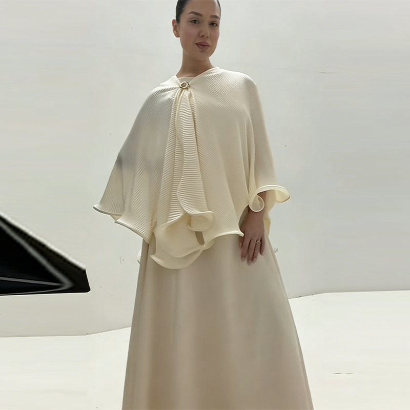 Women'S Elegant Formal Wear - Romantic Graceful Shawl Dress Set Elegant