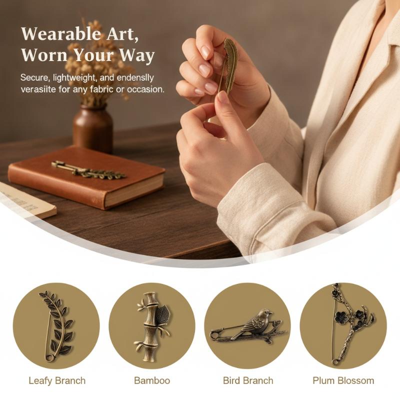 Women'S Formal Wear Cardigan - Retro Durable Alloy Brooch Large Shawl