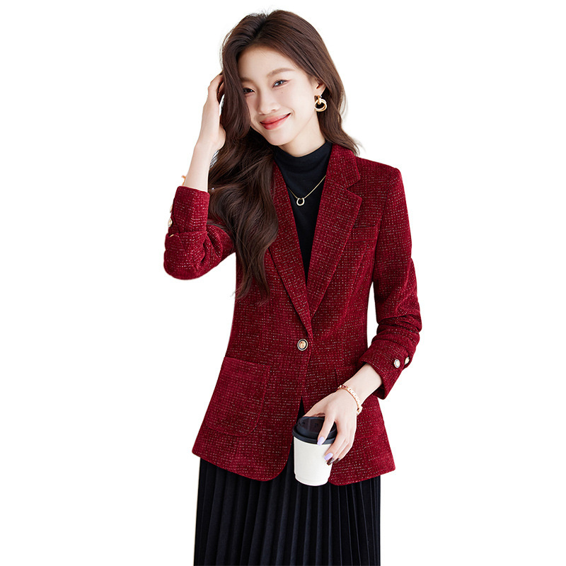 Women Formal Wear Blazers - Ladies Blazer Coat Women Black Red