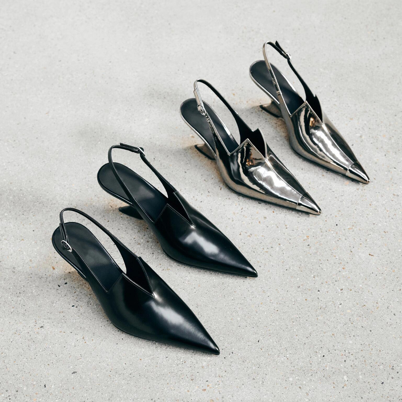 Ladies V Front Cut Slingback P - đánh giá và giá Women Formal Upper Wear