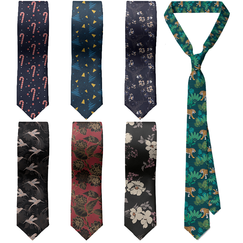 Men's Slim Fit 3D Printed Tie  - đánh giá và giá Women'S Holiday Formal Wear