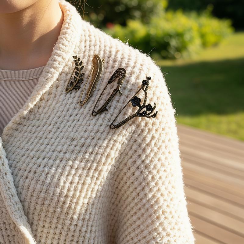 Retro Durable Alloy Brooch Lar - đánh giá và giá Women'S Formal Wear Cardigan