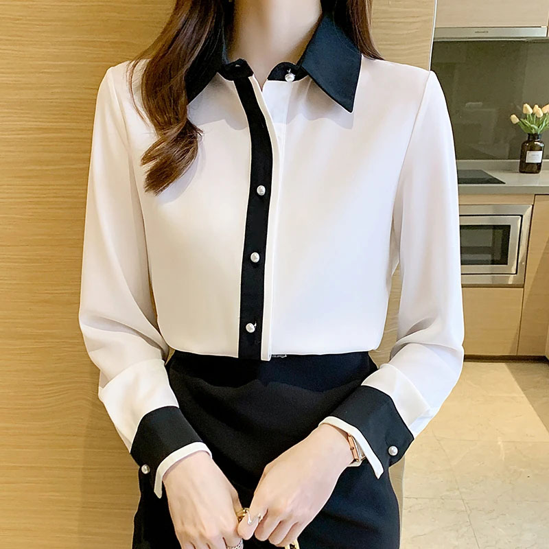 White Chiffon Shirt for Women  - đánh giá và giá Women'S Formal Wear Suit