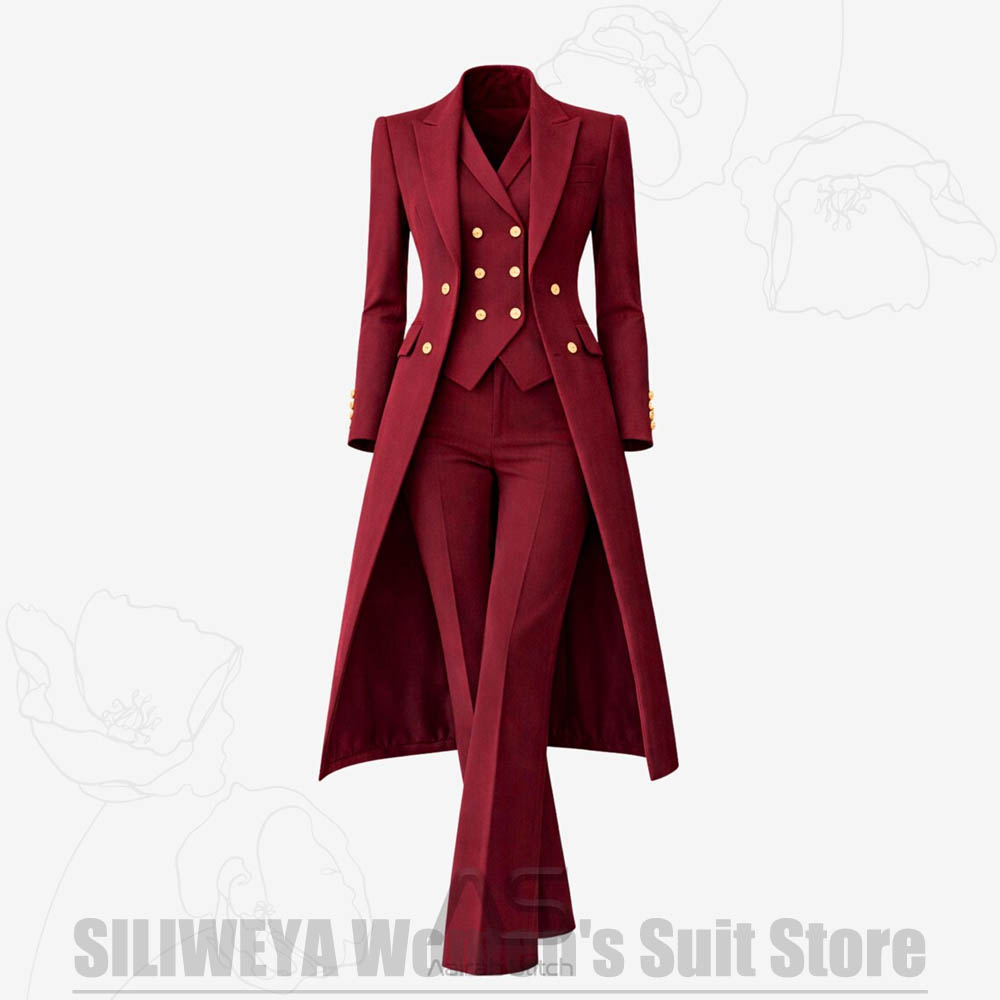 Women's Suit 3 Piece Double Br - đánh giá và giá Women'S Elegant Formal Wear