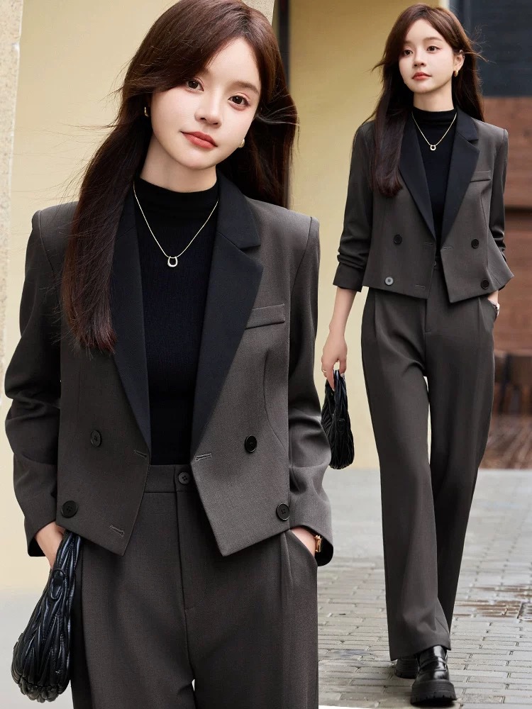 Gray short blazer for women, n - đánh giá và giá Women Formal Wear Blazers