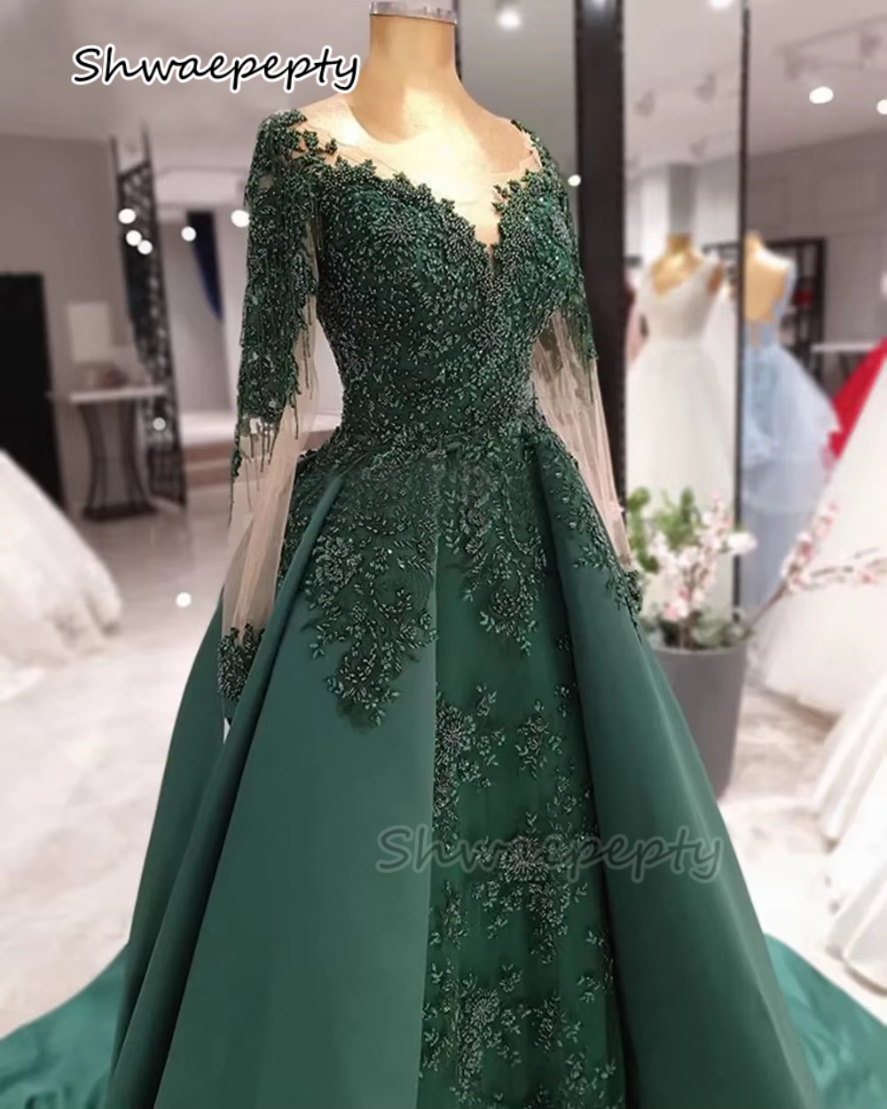 Elegant Hunter Green Evening D - đánh giá và giá Women Formal Wear Dubai