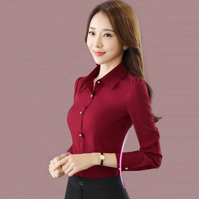 Red Long Sleeve Shirts Women S - đánh giá và giá Women'S Formal Wear Suit